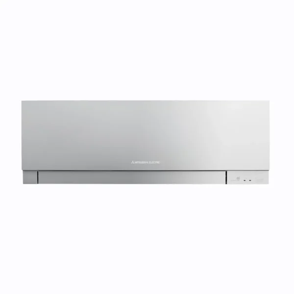 Mitsubishi Electric MSZ-EF indoor air conditioner in silver finish with minimalist design