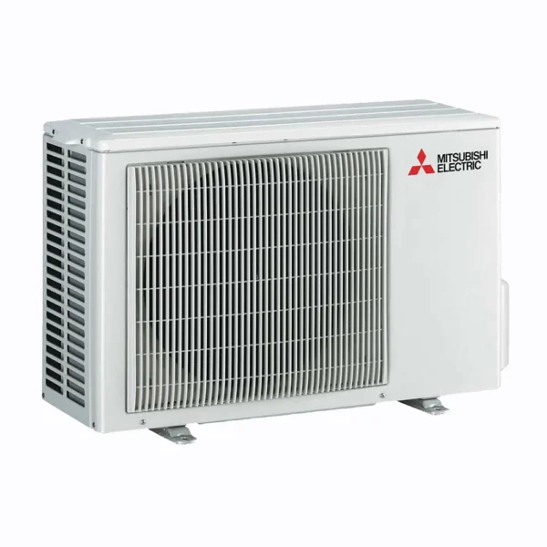 Mitsubishi Electric MSZ-LN outdoor air conditioning unit in white with front grille and side vents