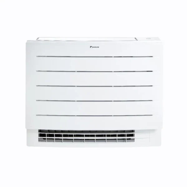 Daikin Perfera floor-mounted indoor air conditioning unit in white finish