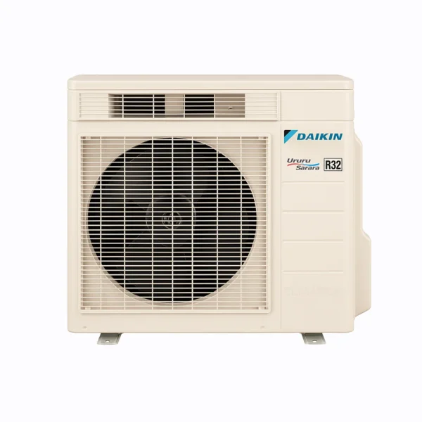 Daikin Ururu Sarara outdoor condenser unit with circular fan grille