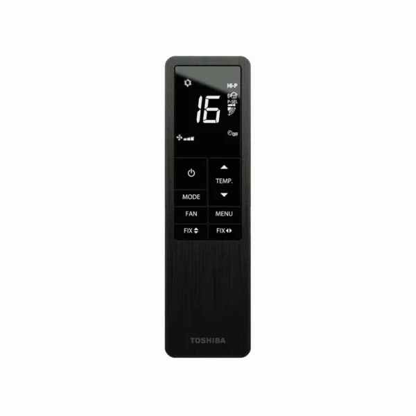 Toshiba Daiseikai 10 remote control in black with digital display