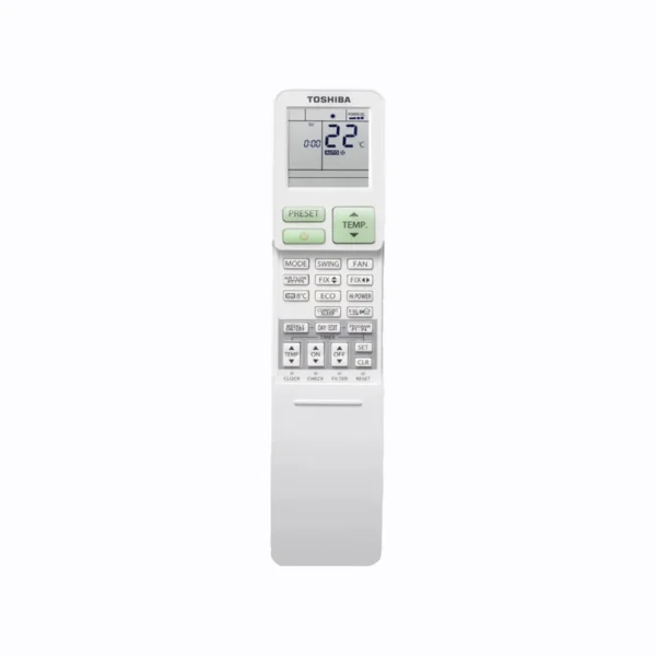 Toshiba Daiseikai 9 remote control with LCD screen and function buttons